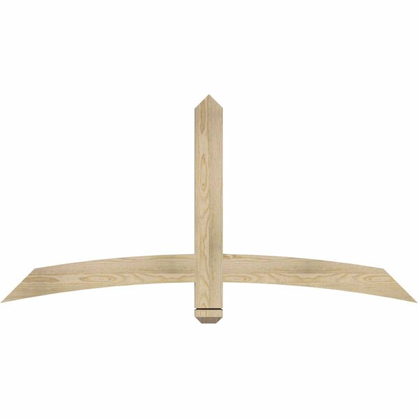 Ekena Millwork Bellingham Rough Sawn Timber Gable Bracket, Douglas Fir, 60"W x 30"H x 2"D x 4"F, 12/12 Pitch GBW060X30X0204BEL00RDF - main
